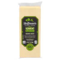 Hoffman's Cheese, Natural, White Vermont Cheddar, 7 Ounce