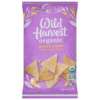 Wild Harvest Tortilla Chips, Organic, White Corn, 9 Ounce