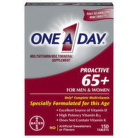 One A Day Multivitamin/Multimineral Supplement, Proactive 65+, Tablets, 150 Each