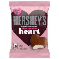 Hershey's Heart, Marshmallow, Milk Chocolate Covered, King Size, 2.2 Ounce