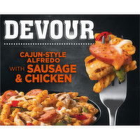 Devour Cajun-Style Alfredo with Smoked Sausage & Chicken Frozen Meal, 10 Ounce