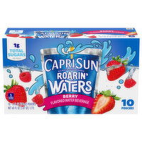 Capri Sun Roarin' Waters Flavored Water Beverage, Berry, 10 Each