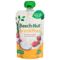 Beech-Nut Breakfast Toddler (12+ months) Banana Yogurt & Mixed Berry, 3.5 Ounce