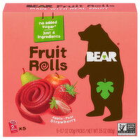 Bear Fruit Rolls, Apple-Pear-Strawberry, 5 Each