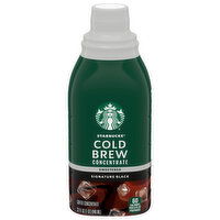 Starbucks Coffee Concentrate, Signature Black, Sweetened, Cold Brew, 32 Fluid ounce