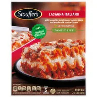 Stouffer's Lasagna, Italiano, Family Size, 38 Ounce