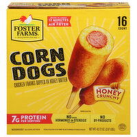 Foster Farms Corn Dogs, Honey Crunchy, 16 Each