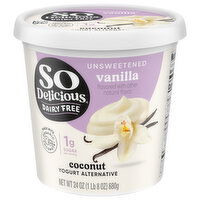 So Delicious Dairy Free Yogurt Alternative, Coconut, Unsweetened Vanilla, 24 Ounce