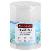 Night Splendor LED Wax Candle, Flameless, 1 Each