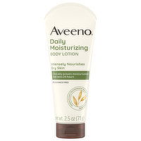 Aveeno Body Lotion, Daily Moisturizing, Fragrance Free, 2.5 Ounce