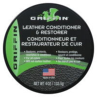 Griffin Leather Conditioner & Restorer, 4 Ounce