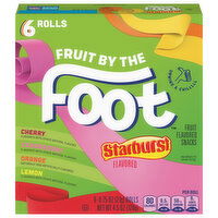 Fruit by the Foot Starburst Flavored Fruit Flavored Snacks, 6 Each