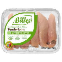 Just Bare Boneless Skinless Chicken Tenderloins, 14 Ounce