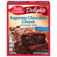 Betty Crocker Brownie Mix, Supreme Chocolate Chunk, 18 Ounce