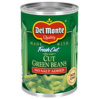 Del Monte Fresh Cut No Salt Added Cut Green Beans, 14.5 Ounce