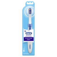 Oral-B Cross Action Power 3D White Battery Powered Toothbrush, 1 Count, 1 Each