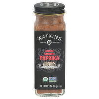 Watkins Paprika, Organic, Smoked, 2.4 Ounce