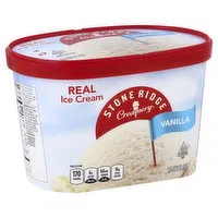 Stoneridge Creamery Ice Cream, Vanilla, 1.5 Quart