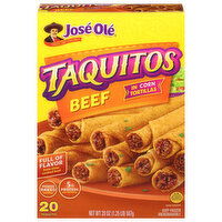 Jose Ole Taquitos, Beef, 20 Ounce