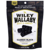 Wiley Wallaby Soft & Chewy Gourmet Classic Black Licorice, 10 Ounce