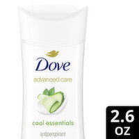 Dove Advanced Care Antiperspirant Deodorant Stick Cool Essentials, 2.6 Ounce