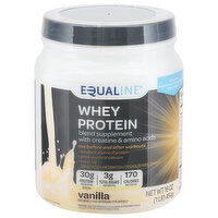 Equaline Whey Protein, Vanilla, 16 Ounce