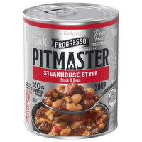 Progresso Pitmaster Steakhouse Style Steak & Bean Soup, 18.5 Ounce