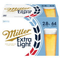 Miller Beer, Extra Light, 24 Each