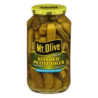 Mt Olive Kosher Petite Dills, 32 Fluid ounce