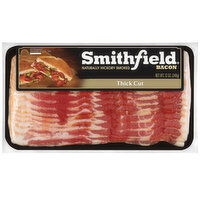 Smithfield Naturally Hickory Smoked Thick Cut Bacon, 12 Ounce