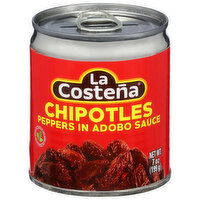 La Costena Chipotles, Peppers in Adobo Sauce, 7 Ounce