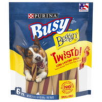 Busy Beggin Dog Treats, Long-Lasting Chew, Small/Med, Twist'd, 6 Pack, 6 Each