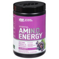 Optimum Nutrition Amino Energy, Essential, Concord Grape, 9.5 Ounce