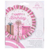 Anagram Supershape Birthday 24 in Decorative Balloon, 1 Each