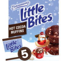 Entenmann's Little Bites Hot Cocoa with Marshmallow Chocolate and Marshmallow Mini Muffins, 5 packs, (4 ct each), 8.25 lbs Case, 5 Each