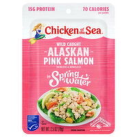 Chicken of the Sea Pink Salmon, in Spring Water, Alaskan, Skinless & Boneless, Wild Caught, 2.5 Ounce