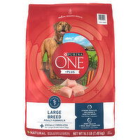 Purina One +Plus Dog Food, Natural, Large Breed, Adult Formula, 16.5 Pound