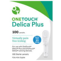 OneTouch Delica Plus Lancets, 100 Each