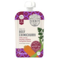 Serenity Kids Beef Chimichurri, with Carrot, Parsley, Cilantro and Green Beans, Grass Fed, 7+ Months, 3.5 Ounce