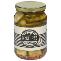 McClure's Slices Spicy Pickles, 16 Fluid ounce