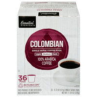 Essential Everyday Single Serve Pods Medium Colombian Coffee, 36 Each