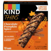 Kind Thins Bars, Chocolate Pumpkin Spice, 10 Each