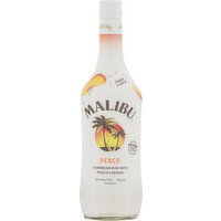 Malibu Rum, Caribbean, Peach Flavor, 750 Millilitre