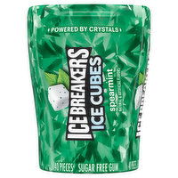 Ice Breakers Ice Cubes Gum, Spearmint, Sugar Free, 40 Each