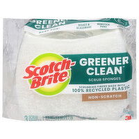 Scotch-Brite Greener Clean Non-Scratch Scrub Sponges, 3 Each