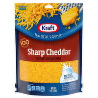 Kraft Natural Cheese, Sharp Cheddar, Shredded