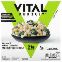 Vital Pursuit Mac & Broccoli Bowl, Vermont White Cheddar, 9.5 Ounce