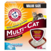 Arm & Hammer Clumping Litter, Multi-Cat, Value Size, 29 Pound