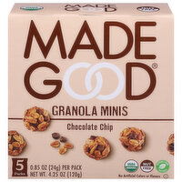 MadeGood Granola Minis, Chocolate Chip, 5 Each