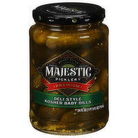 Majestic Picklery Kosher Baby Dills, Deli Style, Premium, 24 Fluid ounce